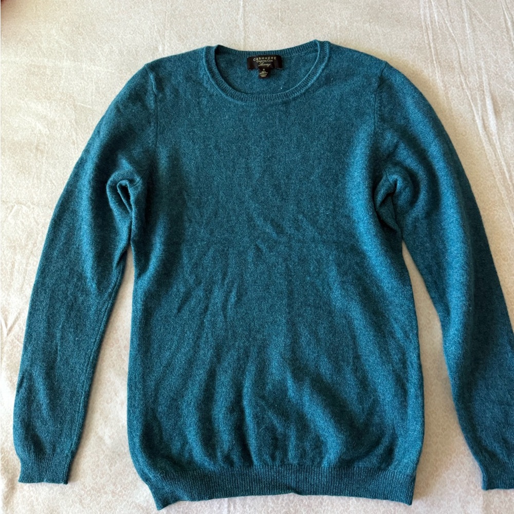 Charter Club Teal Cashmere Knitwear